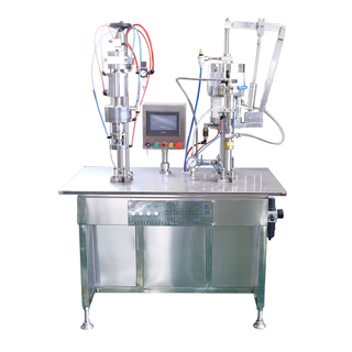 Máquina de enchimento aerossol de gel de barbear semiautomática